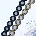 Black & gold circle trim — 7
