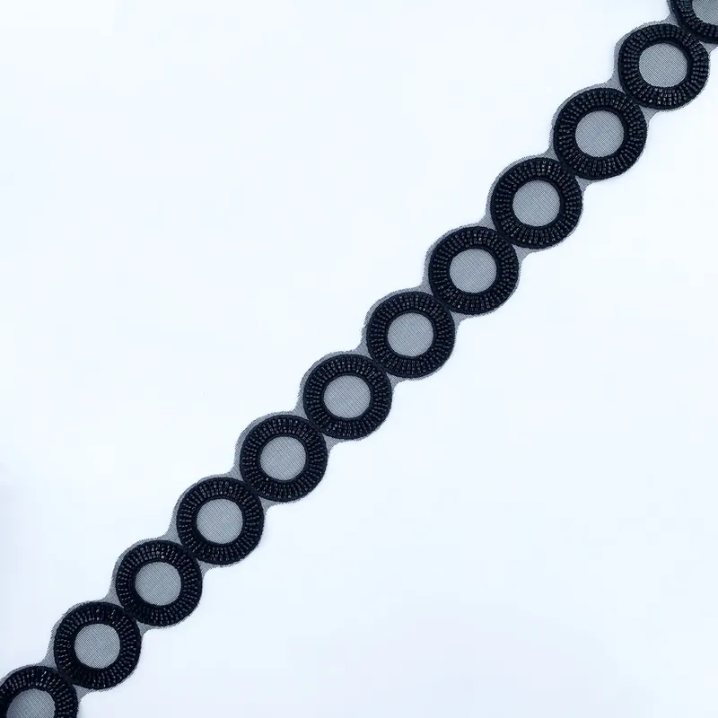 Galão de círculos preto e dourado — Preto e dourado