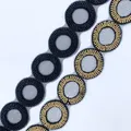 Black & gold circle trim — 5