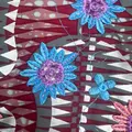 Burgundy floral stripe — 3