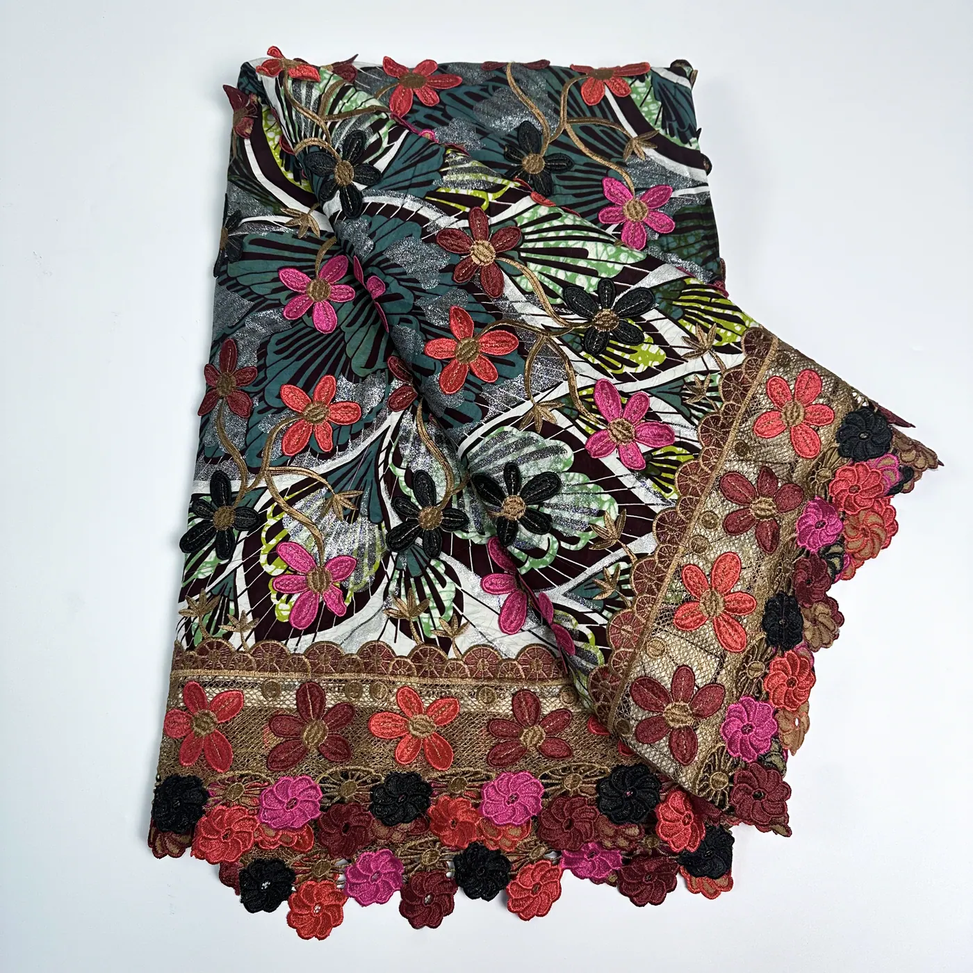 Estampado floral bordado