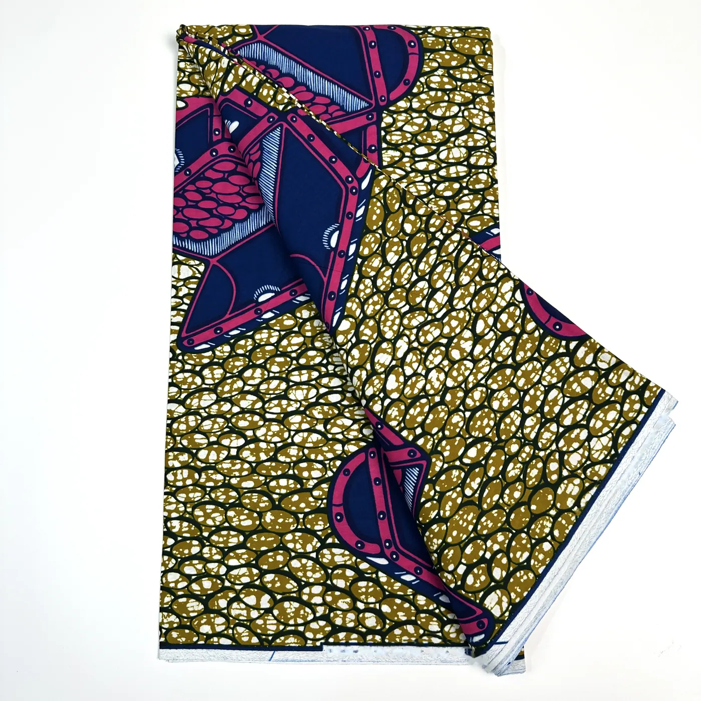 Fuchsia geometric panel wax