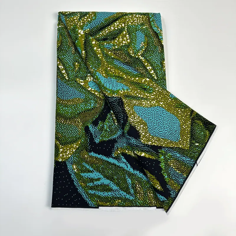Green & gold leaf wax — Green, gold & black
