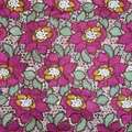 Flores magenta · tecido bordado — H054 — 1