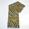 Ochre leaf wax print — 4