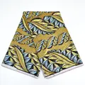 Ochre leaf wax print — 3
