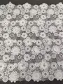 Renda branca de flores redondas · tecido bordado — Q876 — 1
