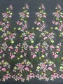 Raminhos florais rosa · tecido bordado — Q878 — 1