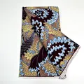 Sky blue floral fan — 6