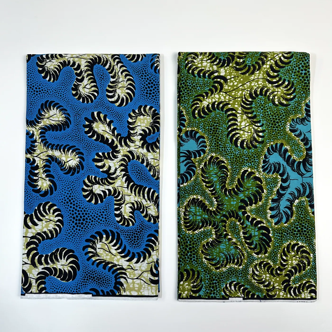 Wax roues solaires bleues et vertes