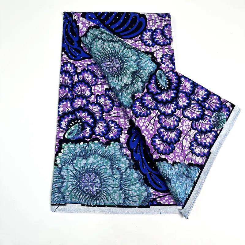 Wax com rosetas azul-petróleo e violetas — Azul-petróleo, violeta e azul-marinho
