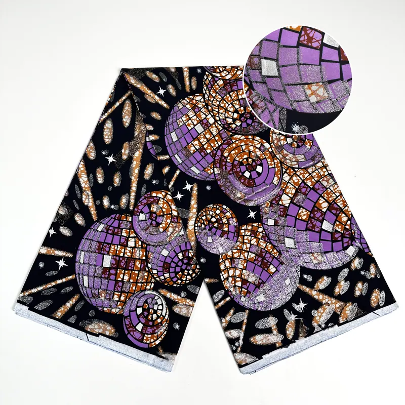 Wax com medalhões violetas — Violeta, dourado e preto