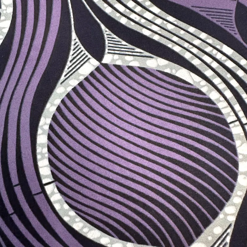 Wax com ondas violetas — Violeta, marfim e preto
