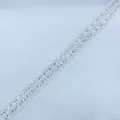 Galon chaîne ovale blanc — 1